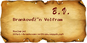 Brankován Volfram névjegykártya